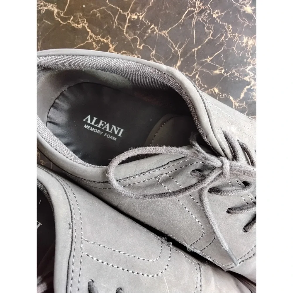 Alfani Theo Mens Grey‎ Cap Toe Oxford Shoes Memory Foam Size 13M 100177272MN